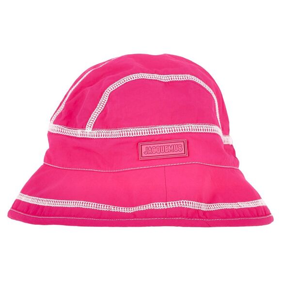 Jacquemus  Le Bob Frescu Bucket Hat in Pink Nylon - Picture 1 of 6